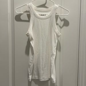 Ribbed, fitted tank from LOFT